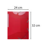 Exacompta Sammelm Gummizug PP Iderama rot