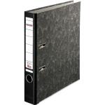 Falken Falken Recycling-Plus-Wolkenmarmor-Ordner A4, S50, mit Einsteckschild schwarz