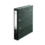 Falken Falken Recycling-Plus-Wolkenmarmor-Ordner A4, S50, mit Einsteckschild schwarz
