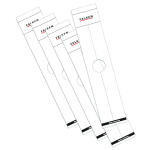 Falken Falken Rückenschild selbstklebend, breit, 60 x 290mm, für Hängeordner, 10er Poly weiß