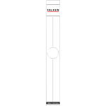 Falken Falken Rückenschild selbstklebend, schmal, 36 x 290mm, für Hängeordner, 10er Poly weiß