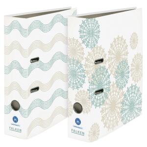 Falken Falken Motivordner PureGreen, Welle & Kreis, 10er sortiert, mit Blauem Engel  Motive sort.