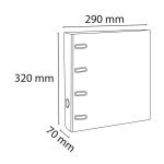 Exacompta Ordner A4 Doppel PVC 70mm weiss