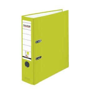 Falken Falken PP-Color-Ordner A4, S80, VEGAN, mit Einsteckschild neon grün