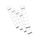 Falken Falken Einsteck-Rückenschild, schmal, 30 x 190mm, 10er Poly weiß