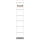 Falken Falken Einsteck-Rückenschild, schmal, 30 x 190mm, 10er Poly weiß