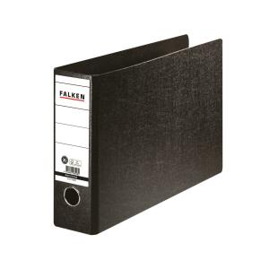 Falken Falken Ordner A4 quer, N80, Hartpappe schwarz