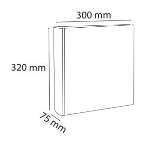 Exacompta Ordner PP R50 Kreacover weiß