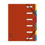 Exacompta Ordnungsmappe A4 6tlg Harmon rot