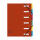 Exacompta Ordnungsmappe A4 6tlg Harmon rot