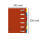 Exacompta Ordnungsmappe A4 6tlg Harmon rot
