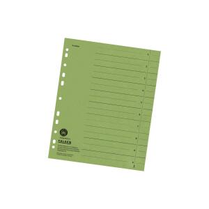 Falken Falken Trennblätter, 24 x 30cm, 230g/m², durchgefärbt, 100er Poly grün