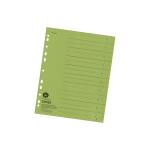 Falken Trennblätter, 24 x 30cm, 230g/m², durchgefärbt, 100er Poly grün