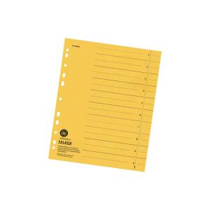 Falken Falken Trennblätter, 24 x 30cm, 230g/m², durchgefärbt, 100er Poly gelb