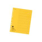 Falken Trennblätter, 24 x 30cm, 230g/m², durchgefärbt, 100er Poly gelb