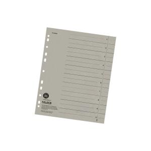 Falken Falken Trennblätter, 24 x 30cm, 230g/m², durchgefärbt, 100er Poly grau