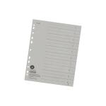 Falken Trennblätter, 24 x 30cm, 230g/m², durchgefärbt, 100er Poly grau