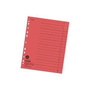 Falken Falken Trennblätter, 24 x 30cm, 230g/m², durchgefärbt, 100er Poly rot