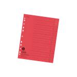 Falken Trennblätter, 24 x 30cm, 230g/m², durchgefärbt, 100er Poly rot