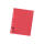 Falken Falken Trennblätter, 24 x 30cm, 230g/m², durchgefärbt, 100er Poly rot