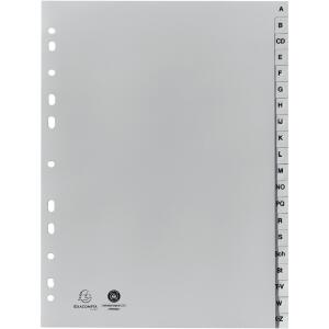 Exacompta Register A4 20tlg A-Z PP grau