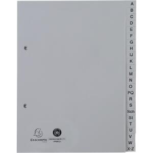 Exacompta Register A5 24 tlg. A-Z PP grau