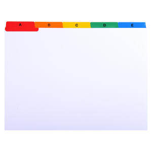 Exacompta 25 Trennbl A-Z Karton w 160x210mm
