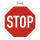 Exacompta Klebeschild Stop 30cm