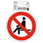 Exacompta Klebeschild sitzen verboten 10cm