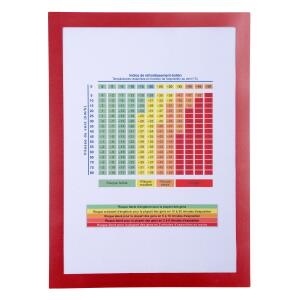 Exacompta Hülle PVC Infos Magnet rot A4