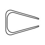 Exacompta Klemmschiene Serodo 25St 12mm schw