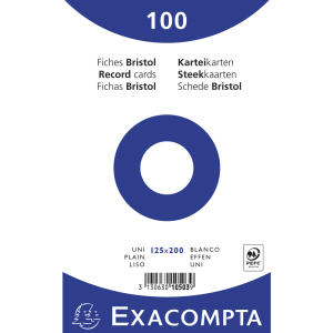 Exacompta Karteikarten 125x200 uni weiß 100St