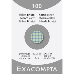 Exacompta NLH Exacompta Karteikarten A7 kariert gr
