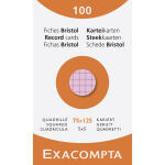 Exacompta Karteikarten 75x125 kar 100St sort.
