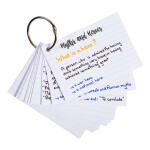 Exacompta Flashcards A7 lin 50St/Pk sort