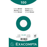 Exacompta Karteikarten 125x200 lin weiß 100St