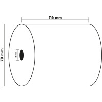 Exacompta Rolle 1lg offset 60g 76x70x12