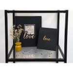 Exacompta Gästebuch gold 21x19 Love sw 100S