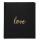 Exacompta Gästebuch gold 21x19 Love sw 100S