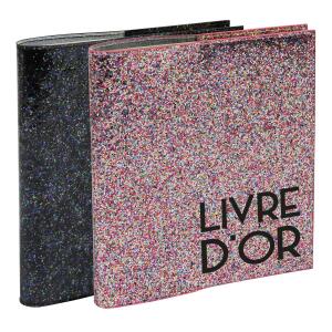 Exacompta Gästebuch 140S silber 21x19 Strass sort