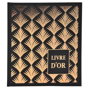 Exacompta Gästeb 140S gold 21x19 Palmyre sch palm