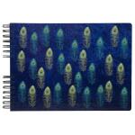 Exacompta Spiralalbum 50S sw 32x22 Pfau dblau