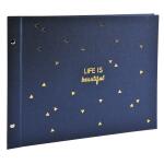 Exacompta Fotobuch 40S sw 37x29 LIFE blau