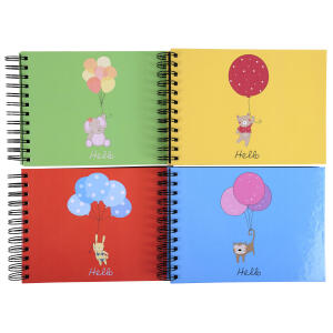 Exacompta Spiralalbum Hello sw 23x16 sort 50S