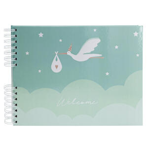 Exacompta Spiralalbum Storch blau 32x22 50S