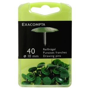 Exacompta Reißnägel Ø12mm grün 40 St