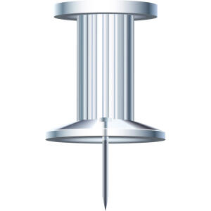 Exacompta Pinwandnadel Push Pins kristall 25St.