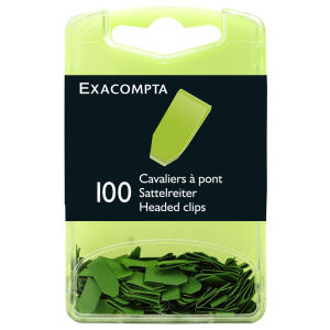 Exacompta Kartenreiter Sattel grün 100St