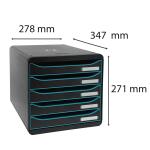 Exacompta BIG-BOX PLUS Clc Sw/Eisblau/Sw