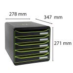 Exacompta BIG-BOX PLUS Clc Sw/Apfelgrün/Sw